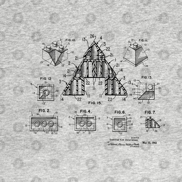 Lego Patent 1962 Legofan Gift by MadebyDesign